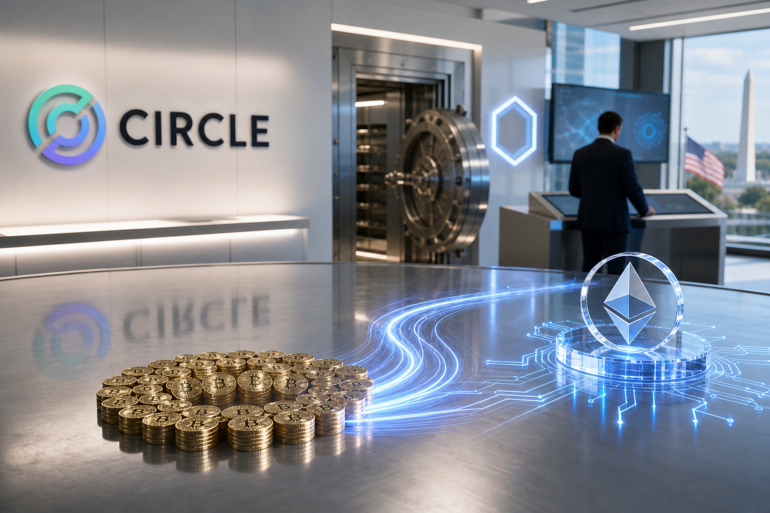 Circle 比特币代币化资产 cirBTC 已上线以太坊,当前流通约 40 枚