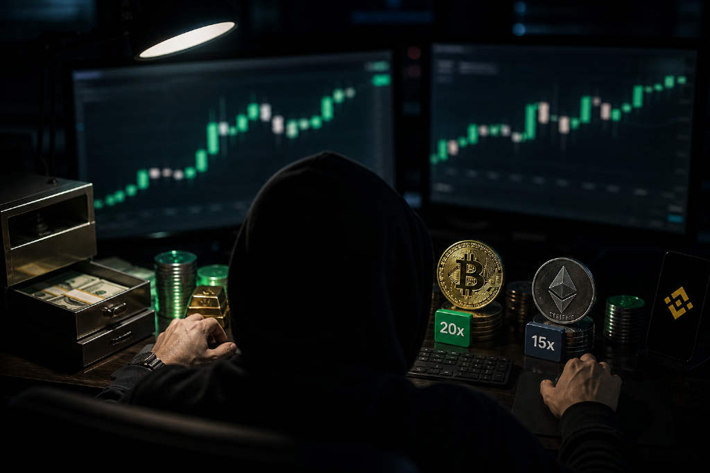 反 CZ 巨鲸20倍做多比特币与15倍做多以太坊,浮盈超720万美元