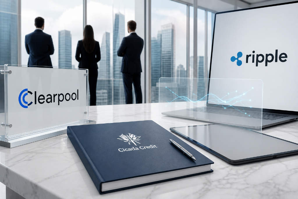 Clearpool、Ripple 与 Cicada Credit 合作上线 XRPL 机构借贷平台