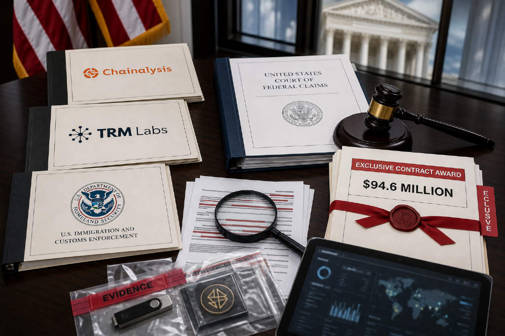 Chainalysis 起诉 ICE:9460 万美元独家合同被指非法授予 TRM Labs