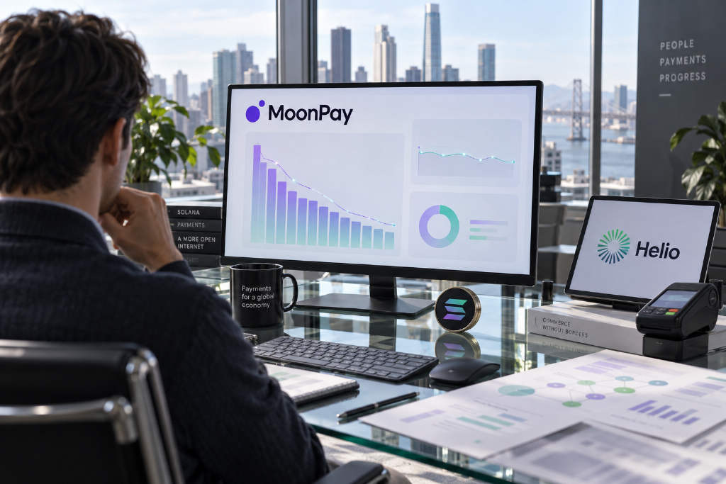 MoonPay Commerce 23 个月 Solana 数据曝光:费率稳定,月交易量回落