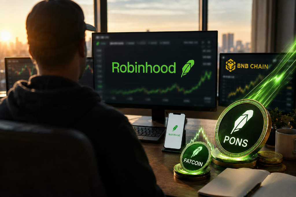 Robinhood 链 Meme 热度延续,PONS 再创新高,FATCOIN 10 小时涨超 175 倍