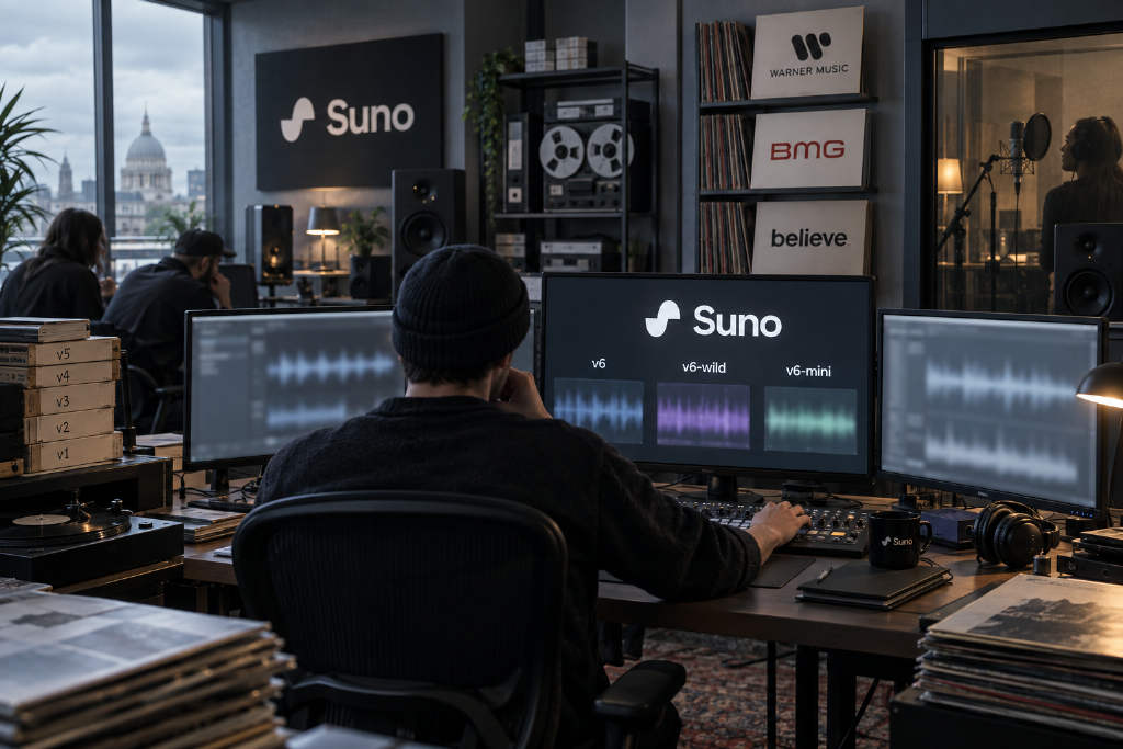 Suno发布 v6 系列并启用授权音乐训练,首批用户反馈不及旧版