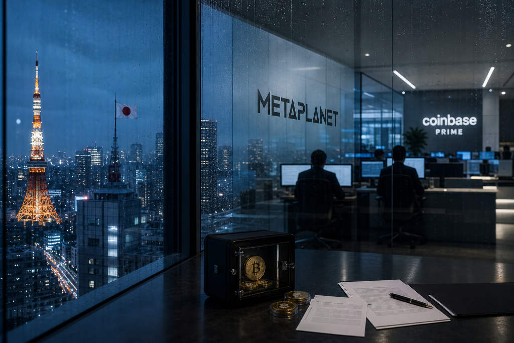 Metaplanet一周向 Coinbase Prime 转入 10,270 枚比特币
