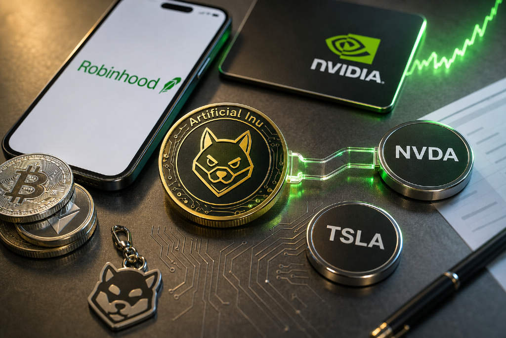 Robinhood链币股Meme币Artificial Inu市值升破1.5亿美元