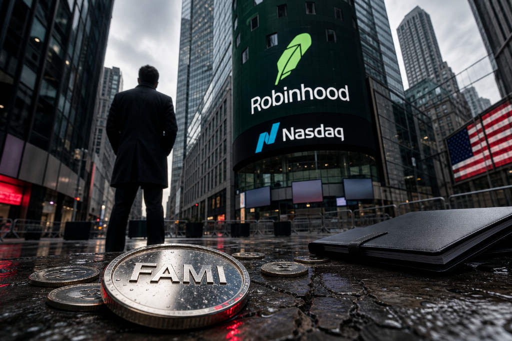 Robinhood Chain生态代币FAMI市值跌破2500万美元,Rune代币化计划关联待确认