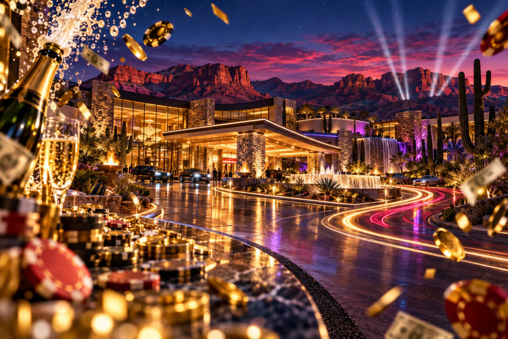 Cliff Castle Casino fixed location and straight-line distance guide