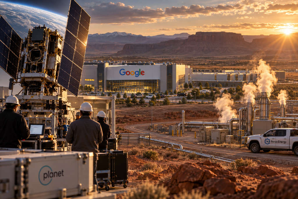 Google pushes into orbital computing and geothermal power as Planet Labs and Fervo Energy shares rise