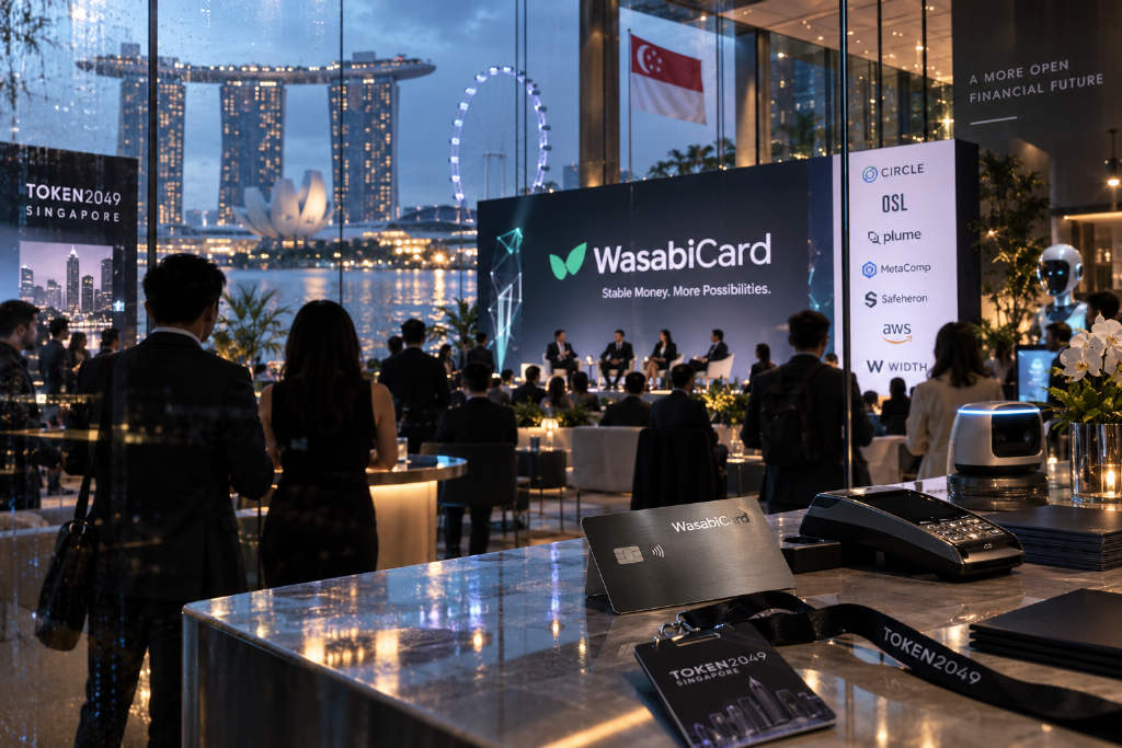 WasabiCard 在新加坡举办 TOKEN2049 官方边会,聚焦稳定币支付与 AI Agent