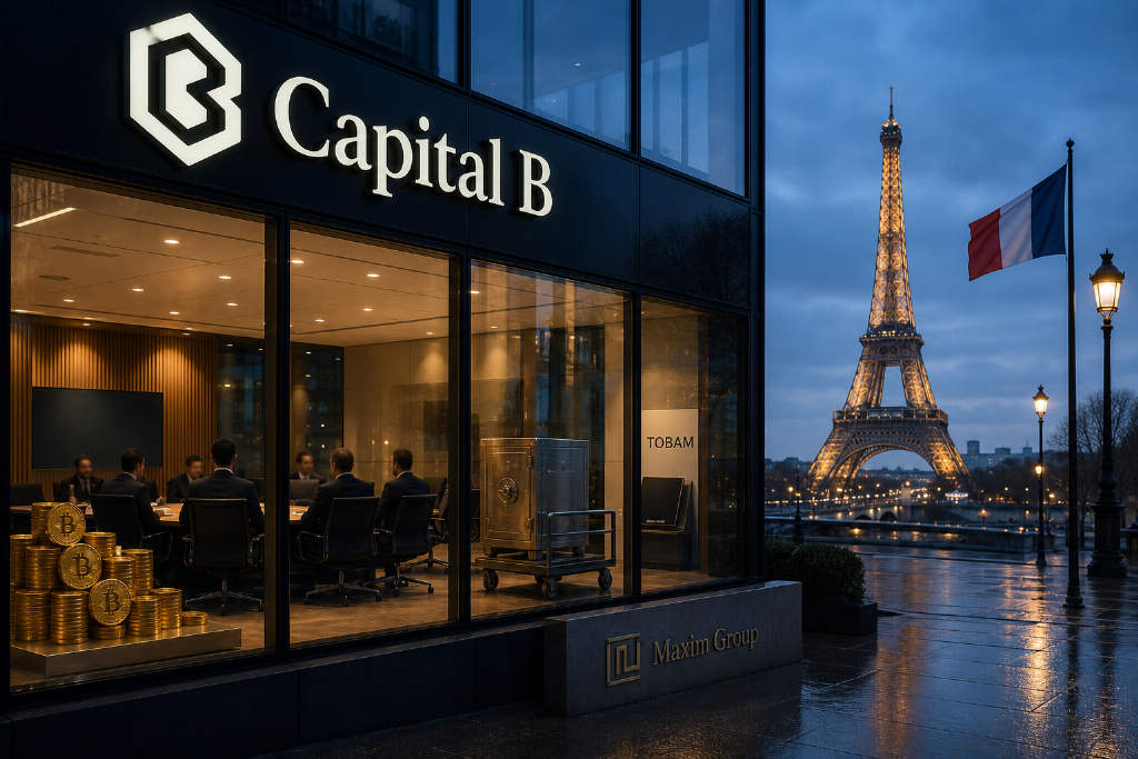 Capital B完成2100万欧元定向增资,Adam Back、TOBAM参投