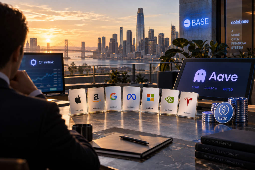 Aave launches Equities Hub on Base, letting eligible non-U.S. users borrow USDC against tokenized U.S. stocks