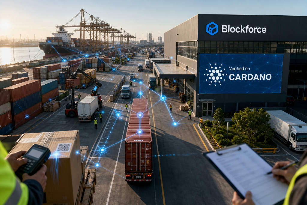 Cardano 接入 Blockforce,作为供应链平台证明层