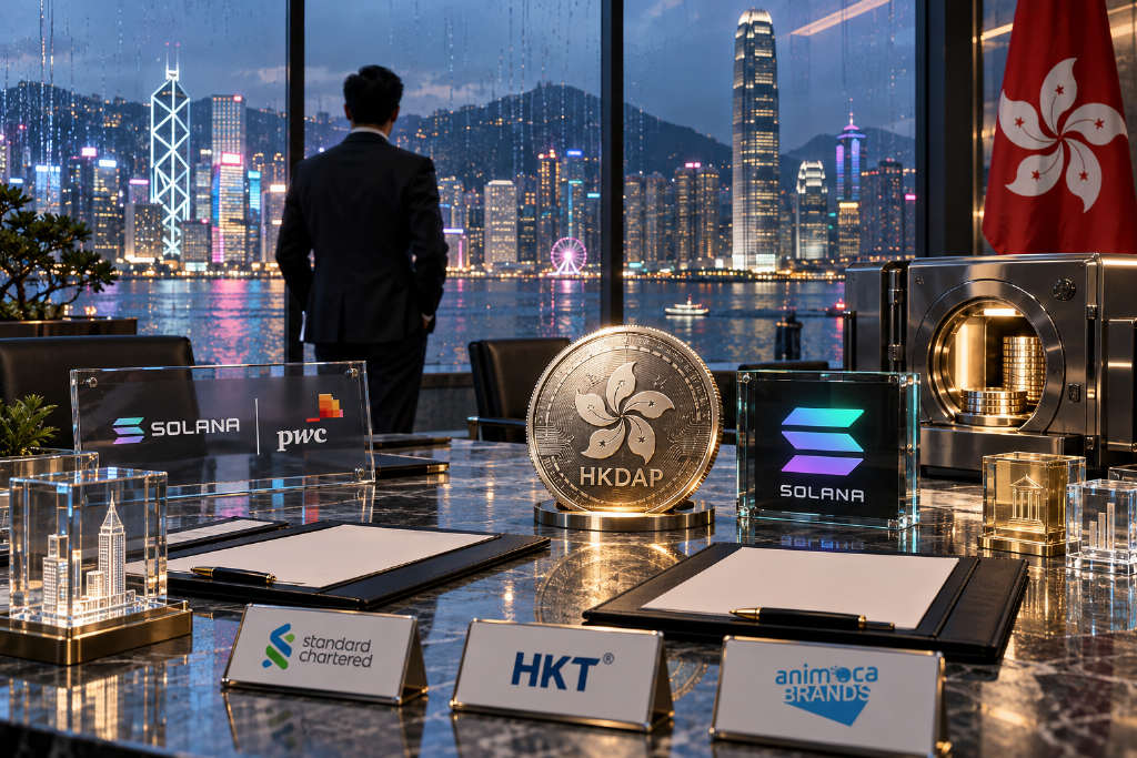 碇点金融科技拟在 Solana 推出港元稳定币 HKDAP