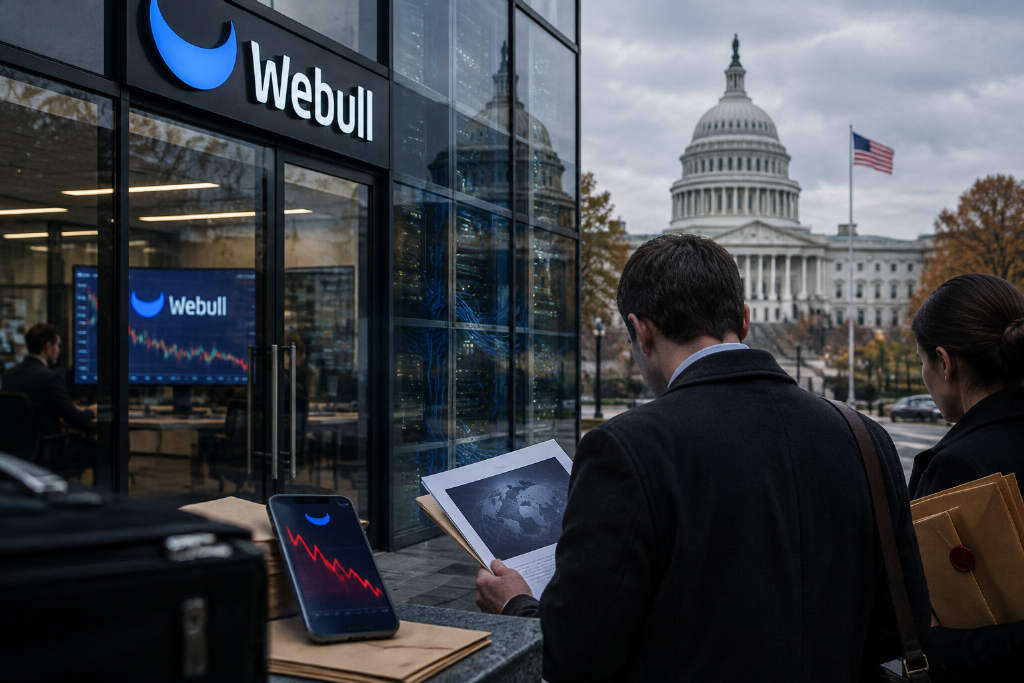 House committee says Webull has structural ties to China, shares fell as much as 24% intraday