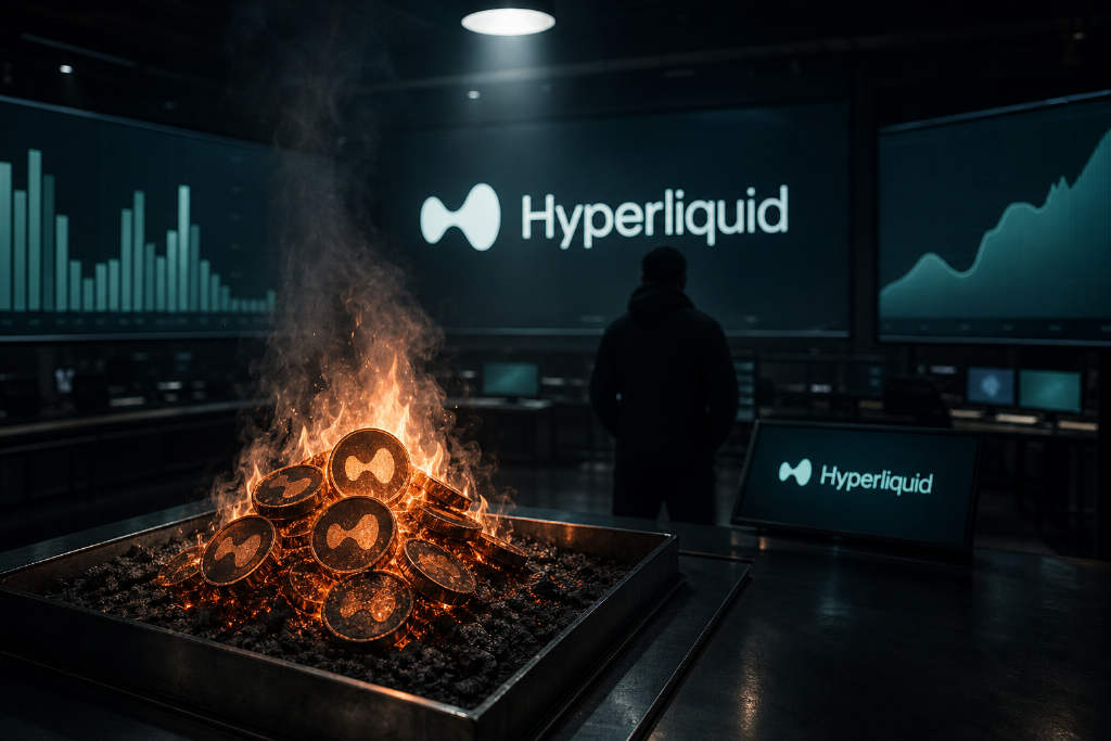 Hyperliquid 24 小时收入约 440 万美元,销毁约 424 万美元 HYPE