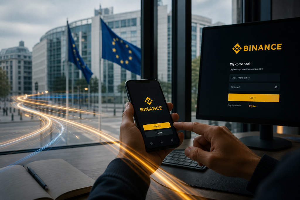 Sandmark Says Binance Still Lets EU Users Register Despite Missing MiCA License