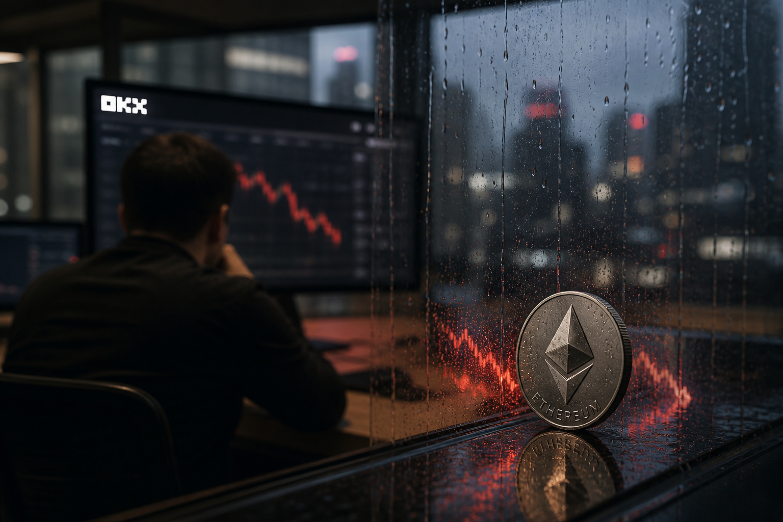 ETH跌破1900 USDT,24小时跌幅1.3%