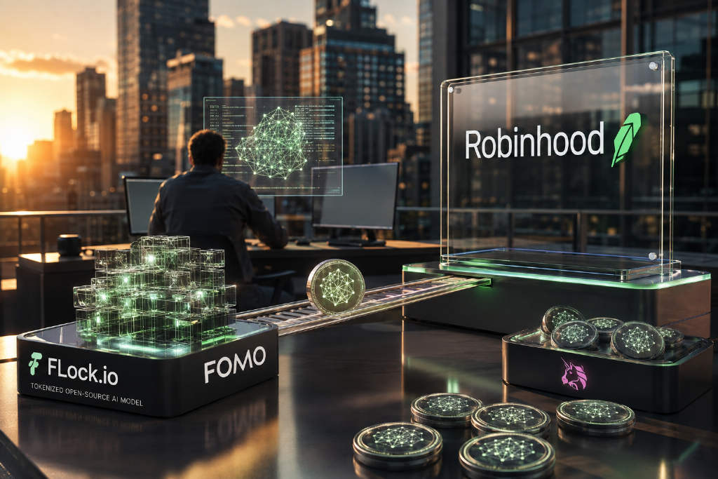 FLock.io 旗下 FOMO 上线 Robinhood Chain,推动 AI 模型代币化交易