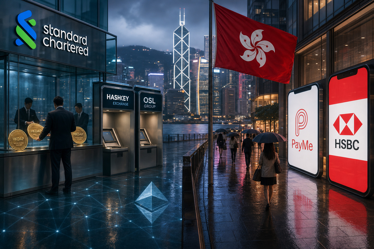 港元稳定币双线起跑:HKDAP 与 HSBC 争夺入口