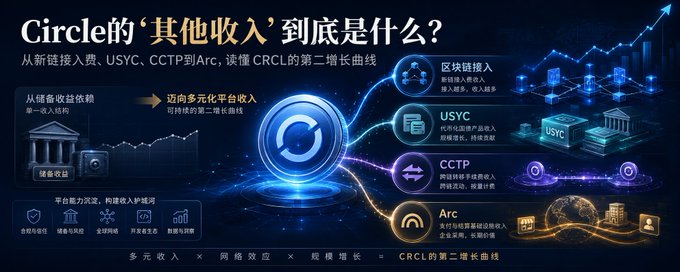 拆解 Circle“其他收入”:新链接入、USYC、CCTP 与 Arc 如何构成第二增长线