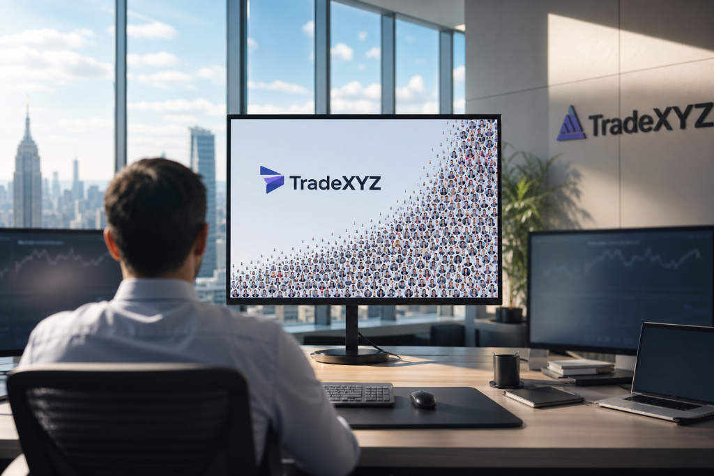 TradeXYZ独立交易者数量突破40万