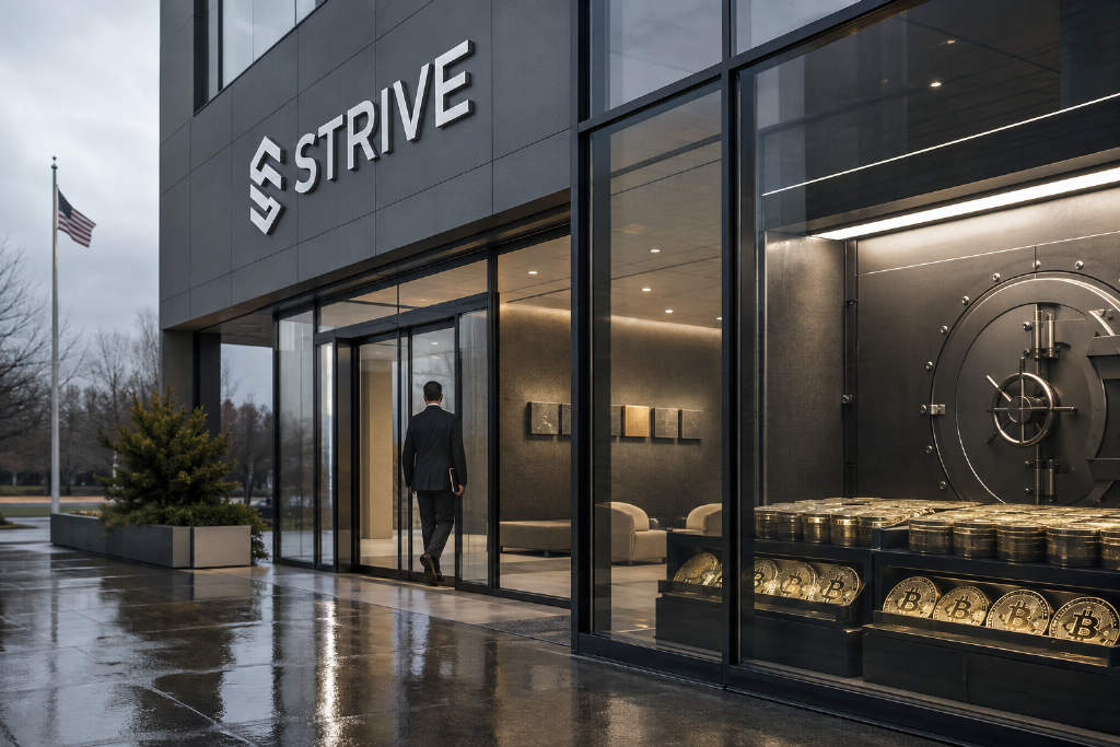 Strive比特币持仓增至23156枚,升至上市公司第五