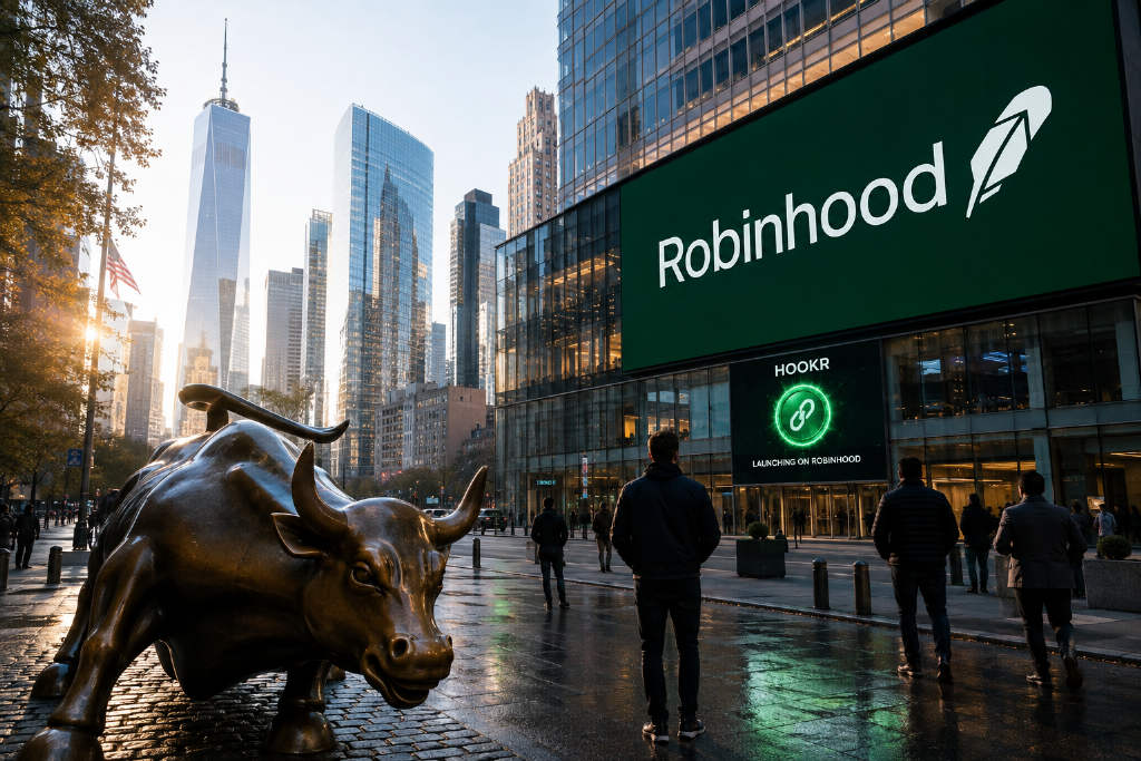 Robinhood生态代币HOOKR单日涨超47%,市值升至1600万美元