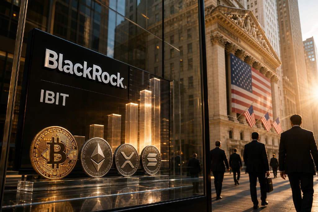 贝莱德带动比特币 ETF 反弹,以太坊与瑞波币、Solana 资金净流入延续
