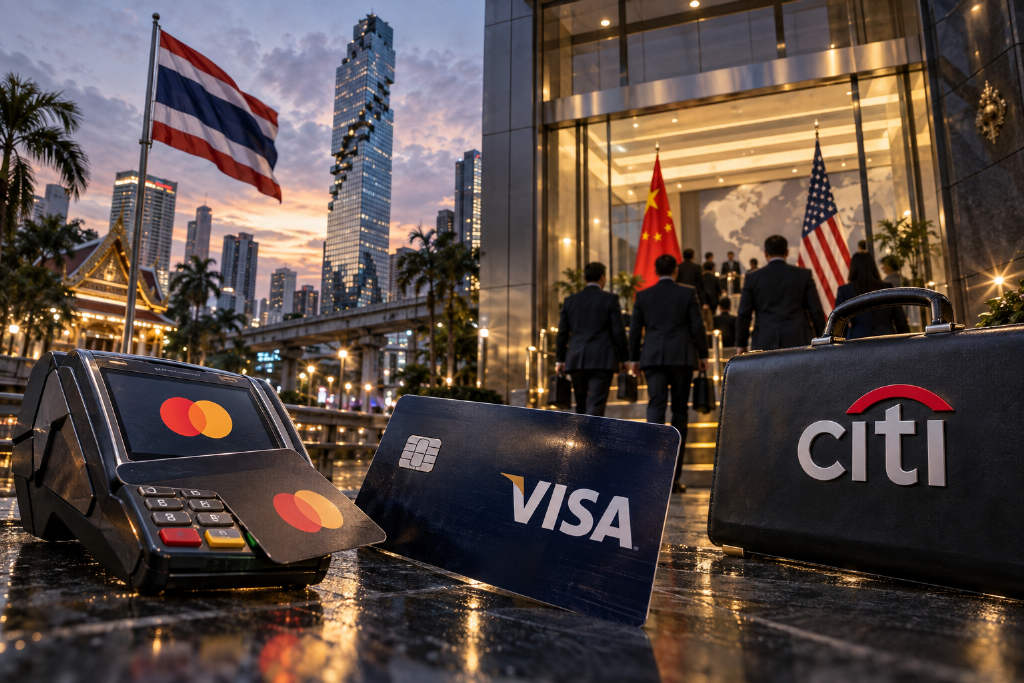 U.S. Treasury presses China in Bangkok talks on Mastercard, Visa and Citi market access