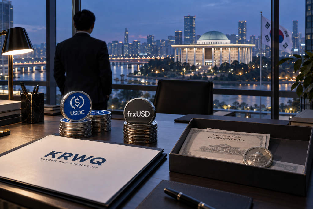 KRWQ移除代币化韩国国债储备,现仅保留USDC与frxUSD