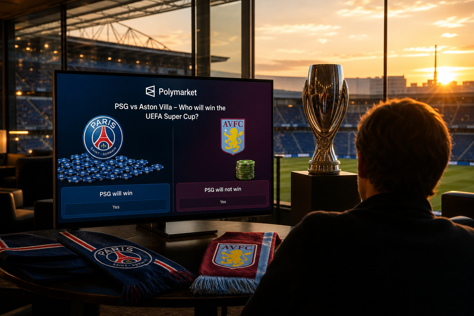 Polymarket Whale Spends $120K Betting PSG Won't Beat Aston Villa