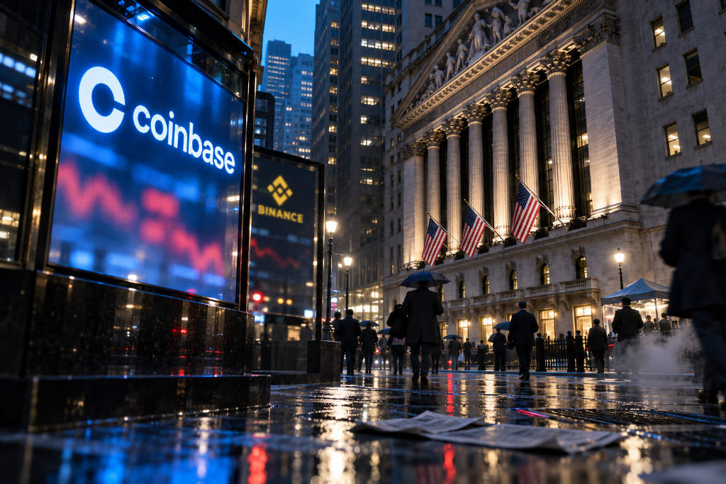 加密概念股走低，Coinbase 一度下跌 12.54%
