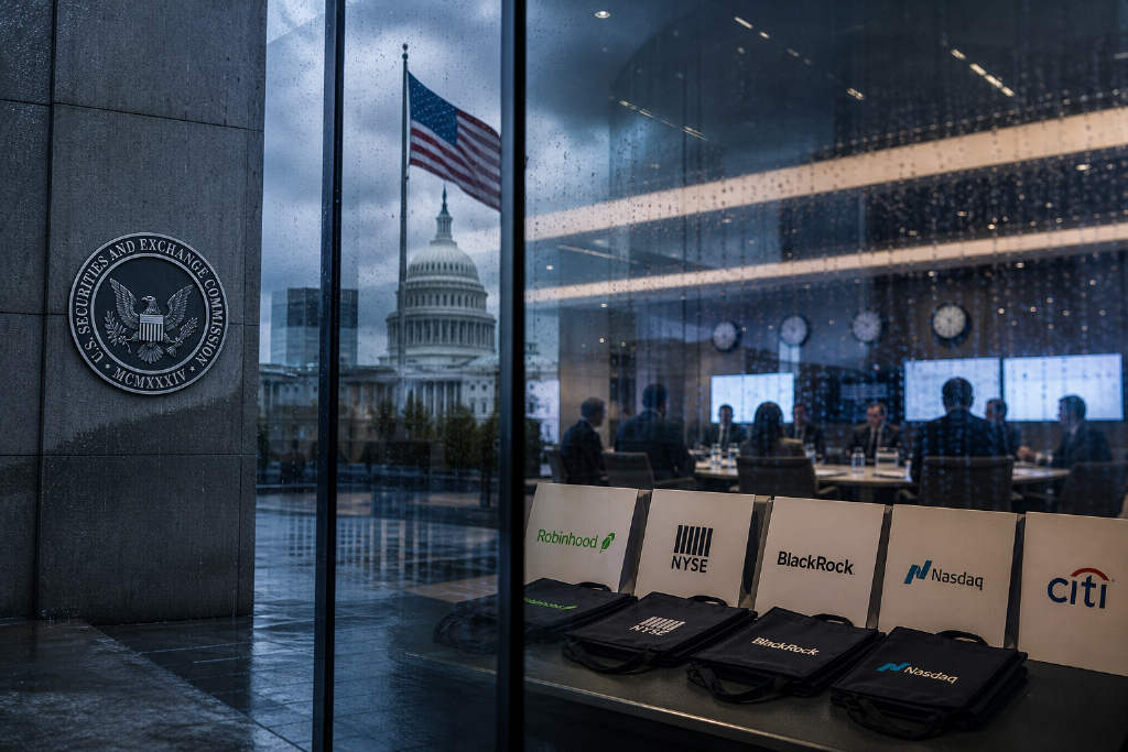 美 SEC 公布 24 小时交易圆桌会议议程,Robinhood、纽交所与贝莱德参会