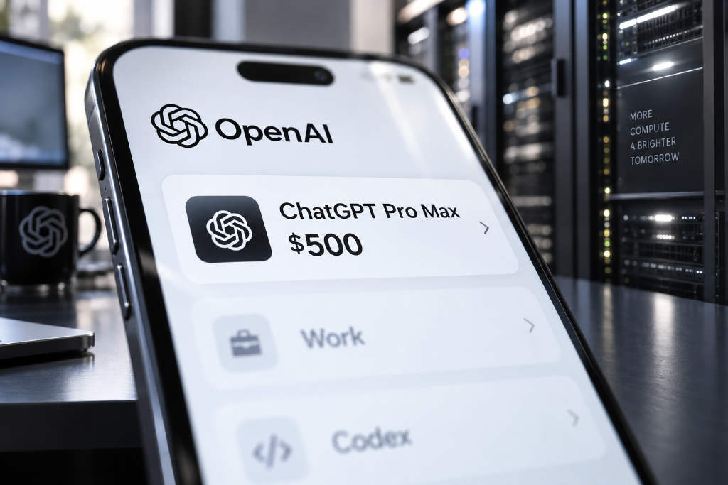 Leaked ChatGPT Pro Max tier points to a $500 monthly plan centered on faster Work and Codex