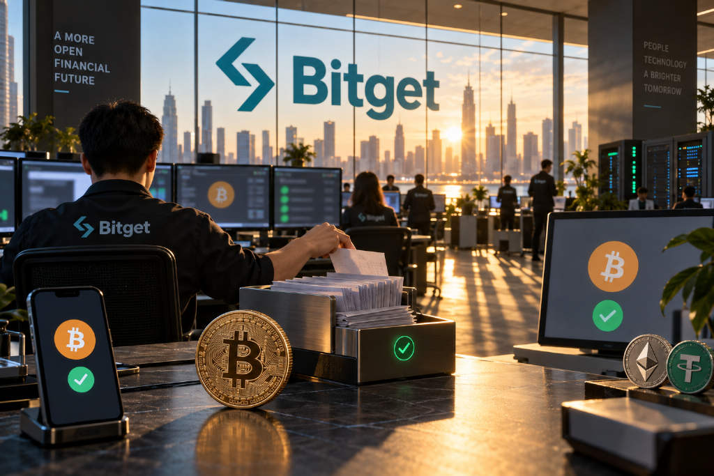 Bitget开放BTC提现后运行平稳,约6946笔首批申请已获链上确认