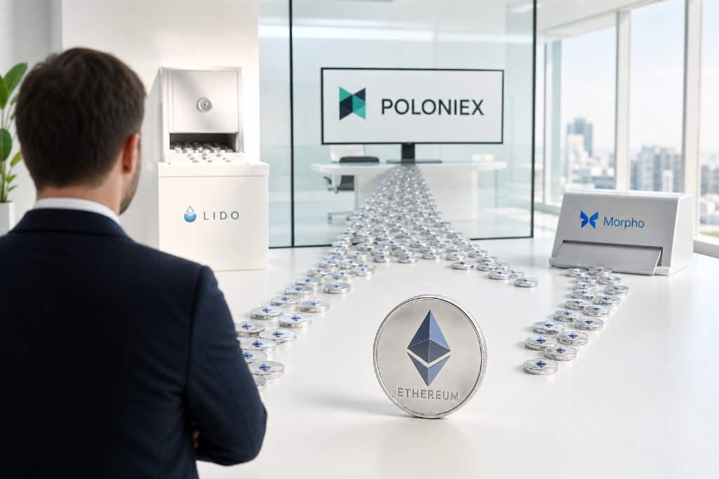 Justin Sun 从 Lido 赎回 5000 枚 ETH,3500 枚转入 Poloniex
