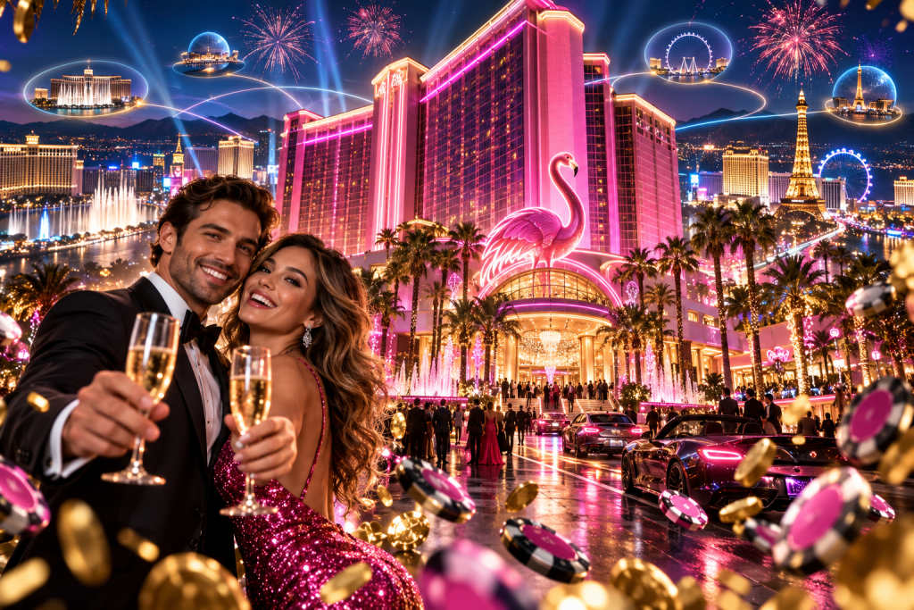 Flamingo Las Vegas固定位置与直线距离一览