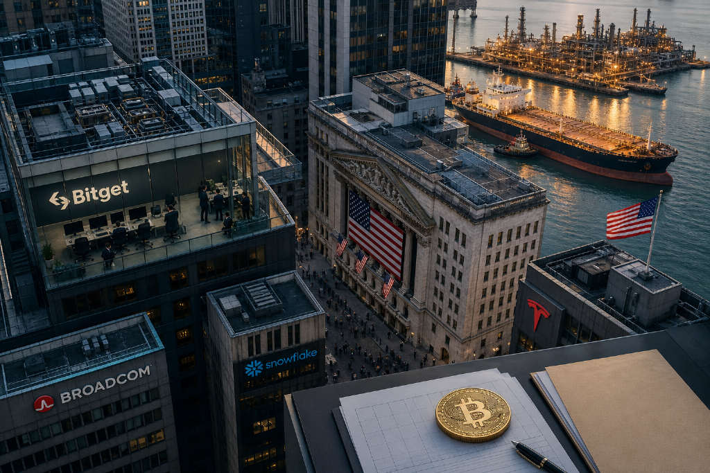 Bitget UEX 日报:油价重返 90 美元附近,8 月非农与博通财报成市场焦点