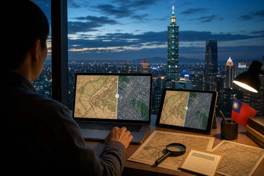 Taiwan Century Map lets users compare modern addresses with historical maps from 1904 to 2003