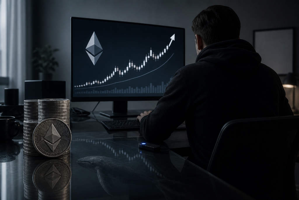 沉寂7月后重启,巨鲸25倍杠杆做多1.86万ETH
