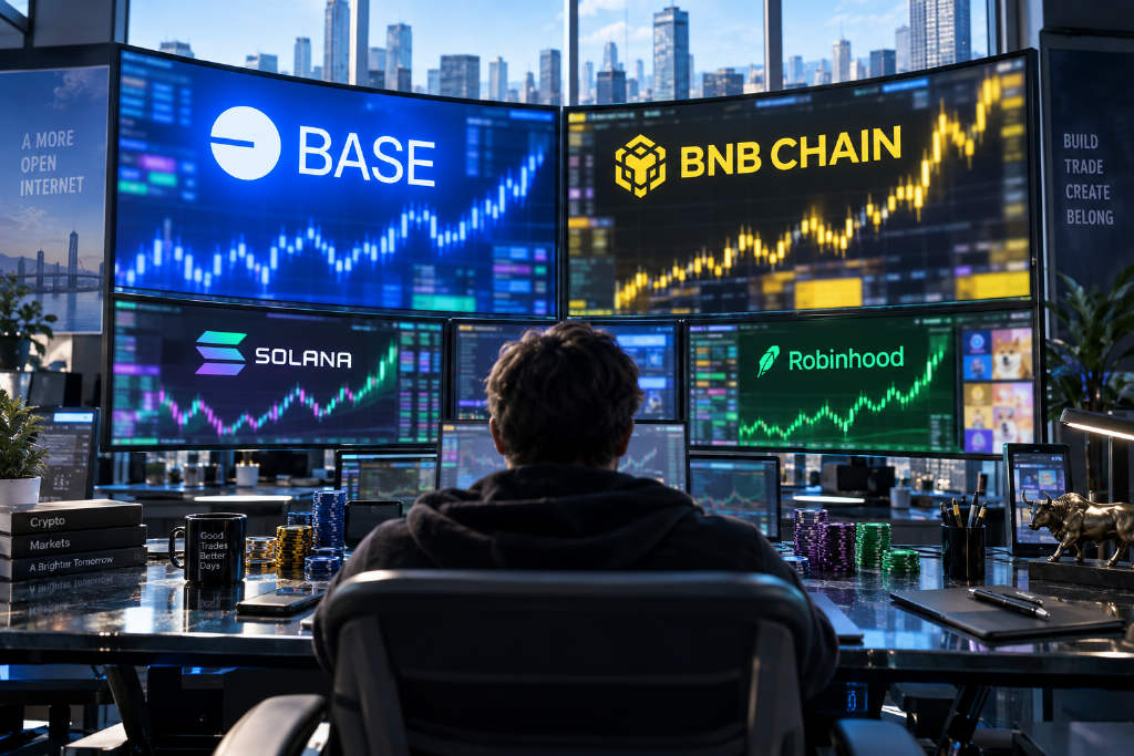 Meme trading diverged across chains in the past 24 hours, with Base and BNB Chain leading volume