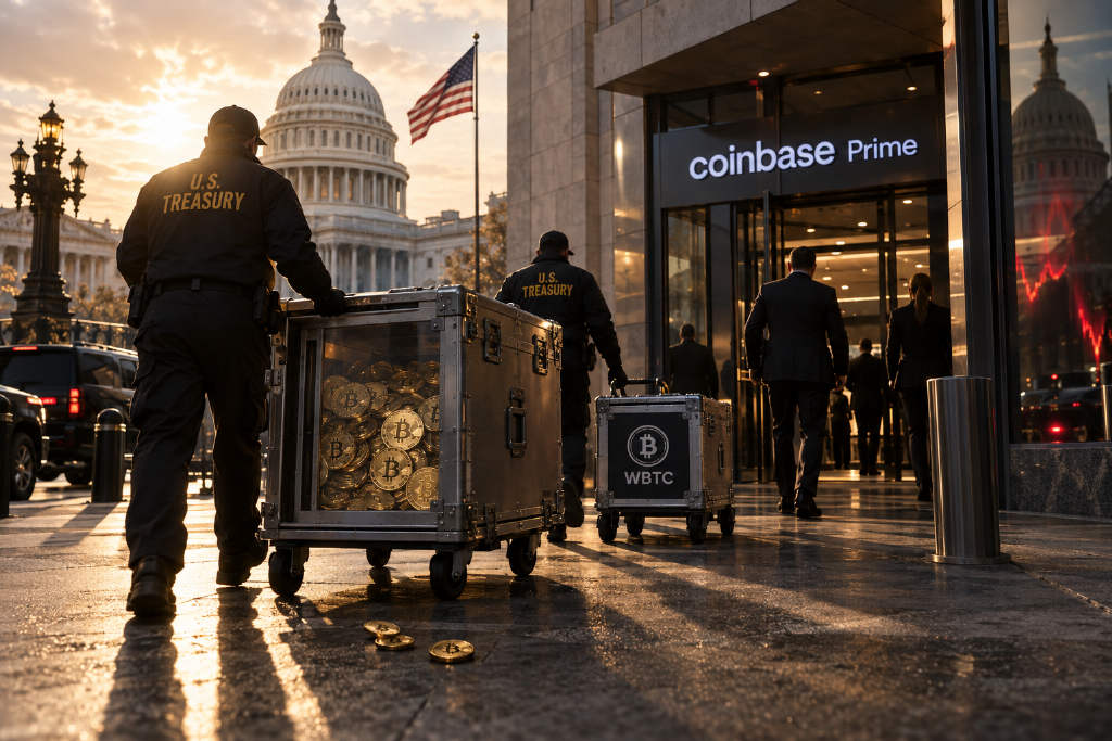 美国政府三日内向 Coinbase Prime 转入 1.77 万枚 BTC 和 750 枚 WBTC