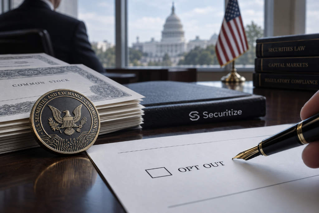 Redfearn:SEC 股票代币豁免或允许上市公司选择退出