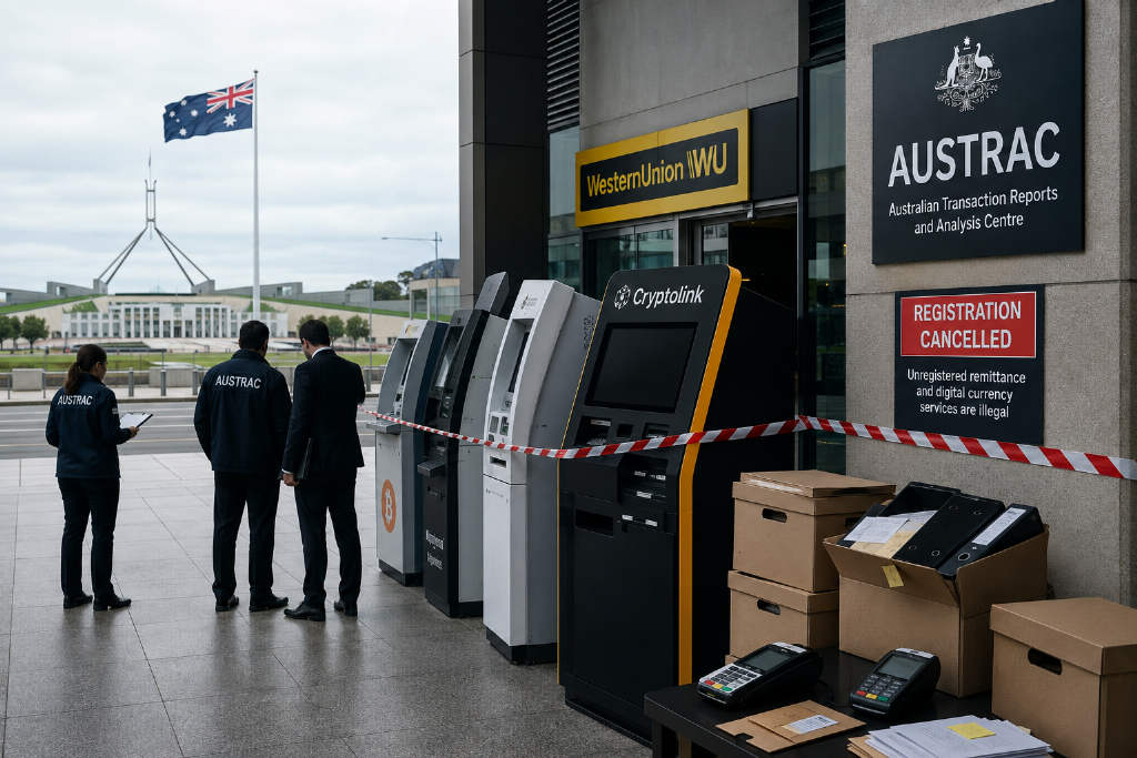 澳大利亚AUSTRAC一年内取消45家加密货币与汇款服务商注册