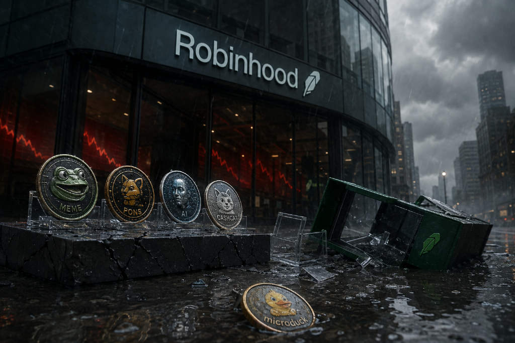Robinhood生态主流Meme币走低,MEME 6小时跌25.8%