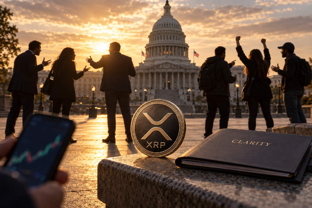 XRP community splits after CLARITY bill setback, with some posts pushing $1,000 price talk