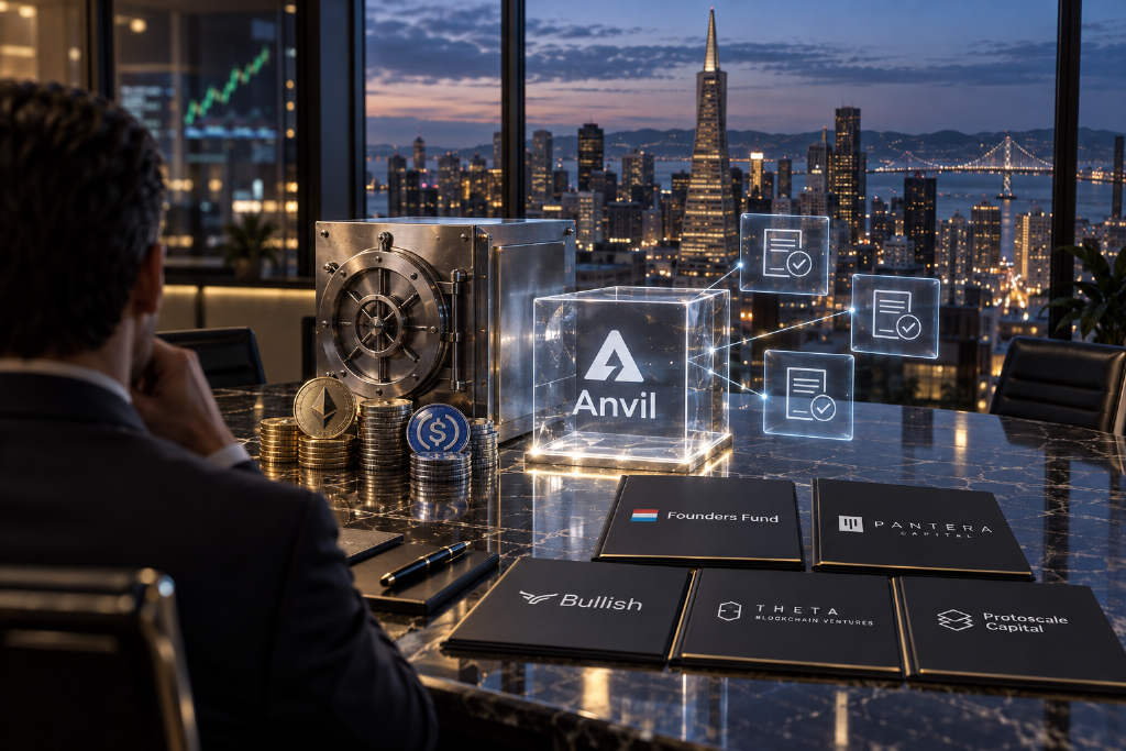 Founders Fund 领投 500 万美元买入 ANVL,Anvil 押注链上信用担保