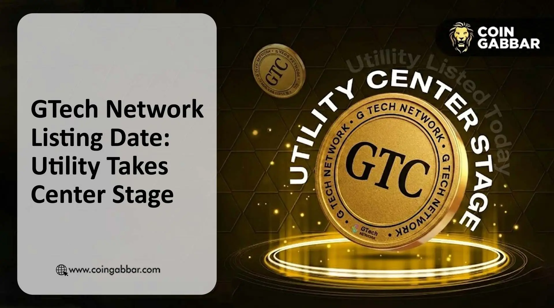 GTech Says GTC Will List in 2026 as Payments, Staking and RWA Use Cases Take Shape