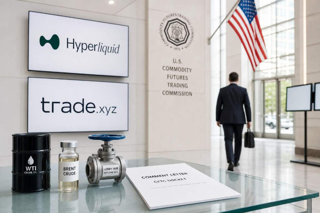 HPC与trade.xyz致信CFTC,呼吁为能源永续合约纳入受监管市场铺路
