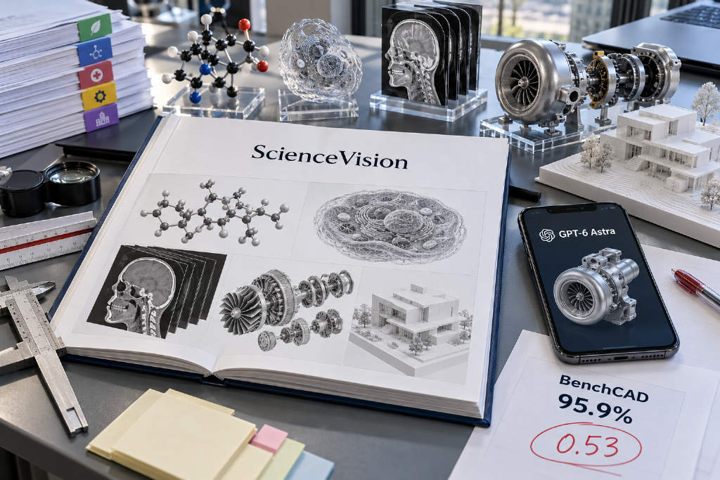 ScienceVision 测试显示 GPT-6 Astra 三维科学理解仅得 0.53 分